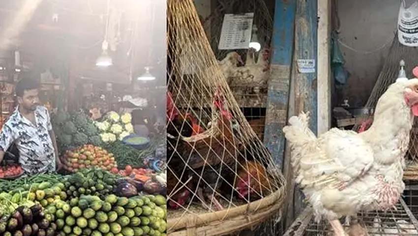 সপ্তাহের ব্যবধানে বাজার দর: মুরগি ও সবজি কমলেও মাছ চড়া