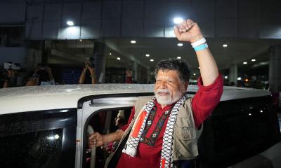 Shahidul Alam returns home, vows to continue struggle until Palestine is free