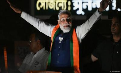 পশ্চিমবঙ্গে বিজেপির ঐতিহাসিক জয়: পতন হলো মমতা বন্দ্যোপাধ্যায়ের