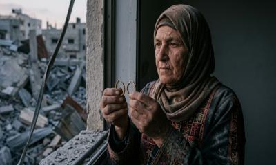 95-Year-Old Palestinian Woman Shares Pain of Loss in Gaza