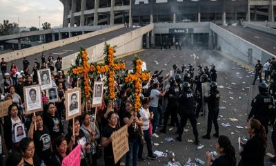 Protests Erupt Outside Azteca Stadium Before World Cup Kick-off