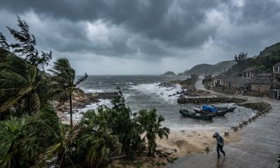 Typhoon Bavi Tracks Toward China’s East Coast