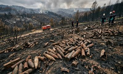 France wildfires uncover hundreds of WWII munitions in village