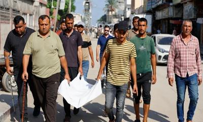 গাজায় ইসরায়েলি হামলায় দুই শিশুসহ নিহত পাঁচ