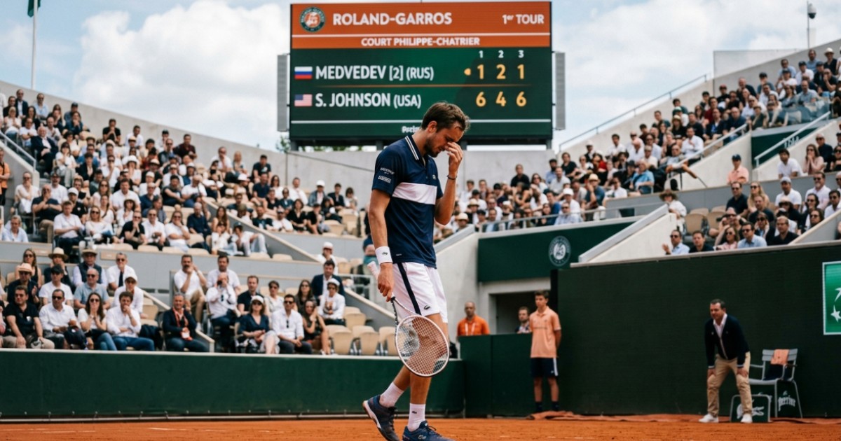Daniil Medvedev Shocked by Wildcard Adam Walton in First Round