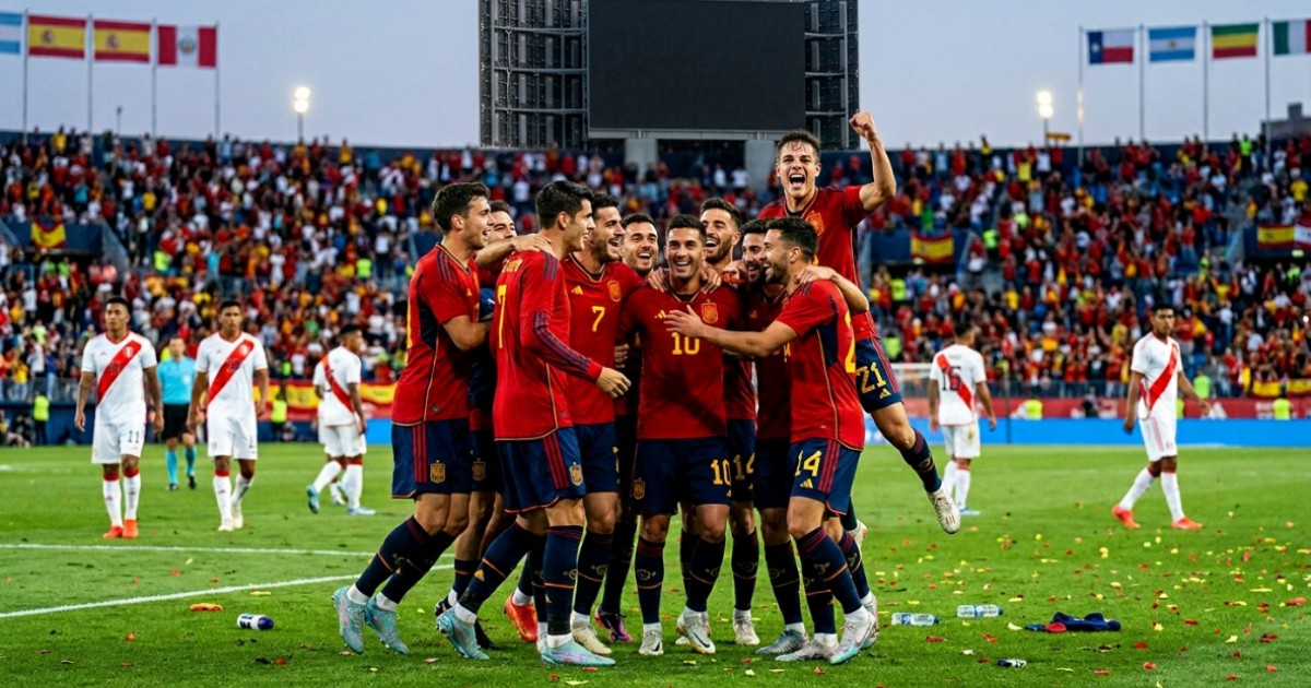 Spain Cruise Past Peru in Final World Cup Warm-up Match