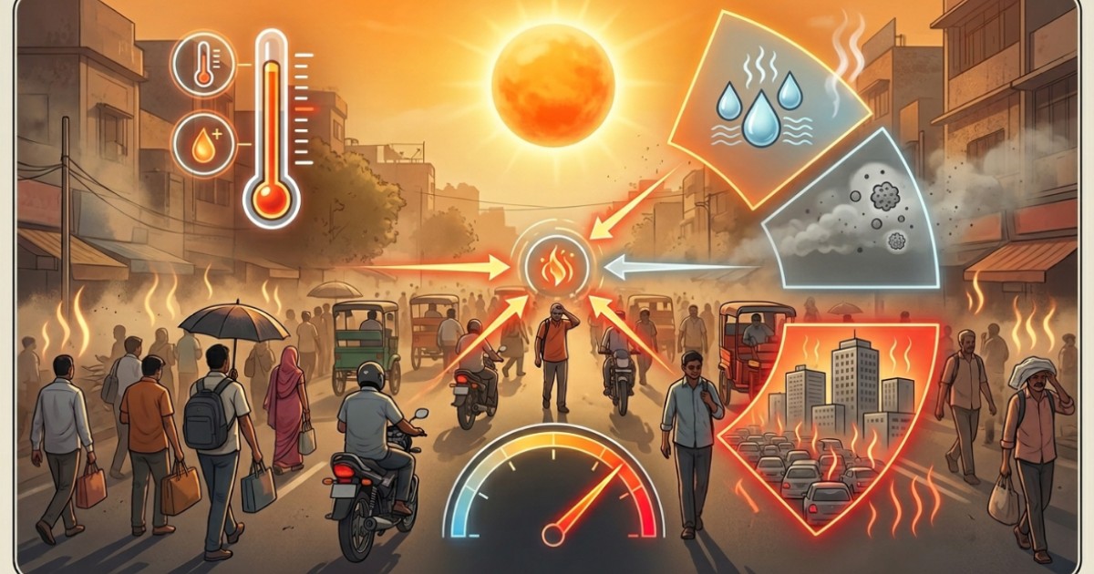 দিল্লির তীব্র দাবদাহ: তাপমাত্রা ৪৩.৫ ডিগ্রি হলেও কেন অনুভূত হচ্ছে আরও বেশি?