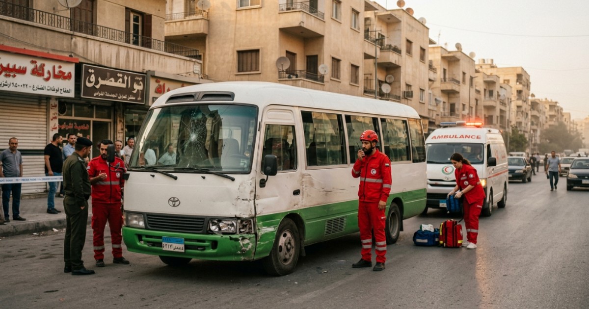 Deadly Bomb Blast Hits Passenger Bus in Damascus