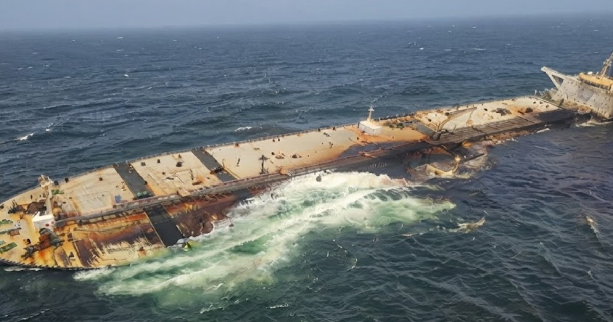 Stricken Tanker Spills Crude Oil Along Oman Coast