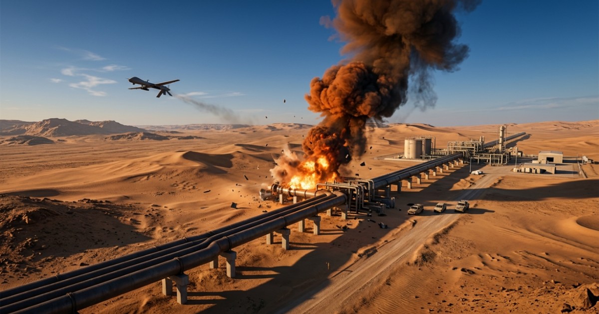 Saudi pipeline drone attack shuts major oil supply