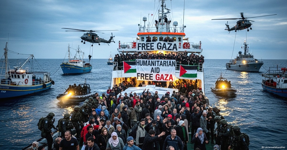 Israel Intercepts Gaza Aid Flotilla Near Crete: 175 Activists Detained
